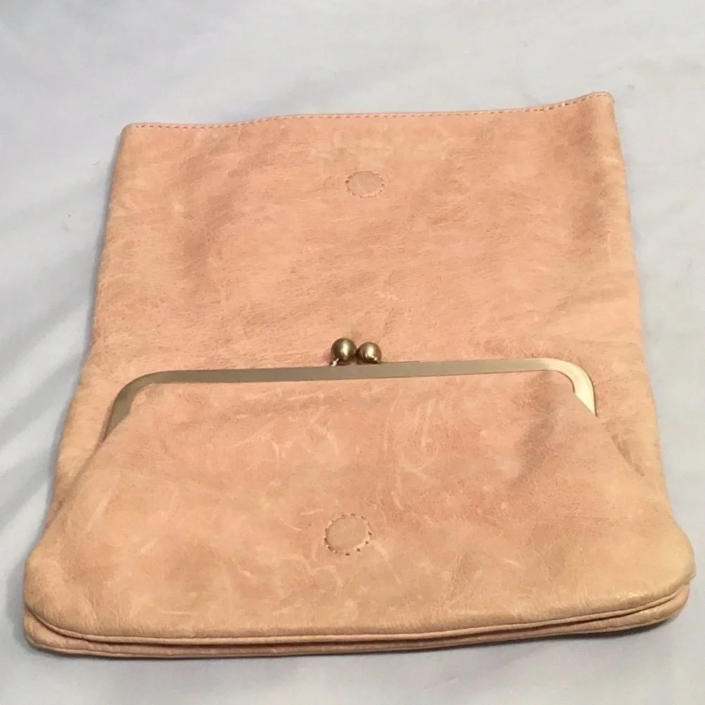 Marciano Angelique Foldover Blush Pink‎ / Dusty Rose Hand Clutch